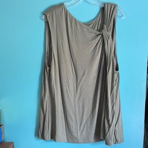 Nine Britton Olive Sleeveless Blouse NWOT